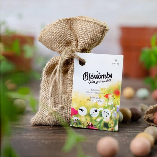 Jute Cadeauzakje Met 8 Zaadbolletjes