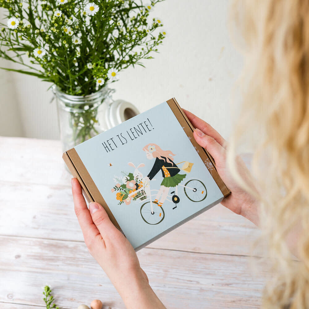  Giftbox Medium 'Het Is Lente' Zaadbolletjes - 9 Stuks