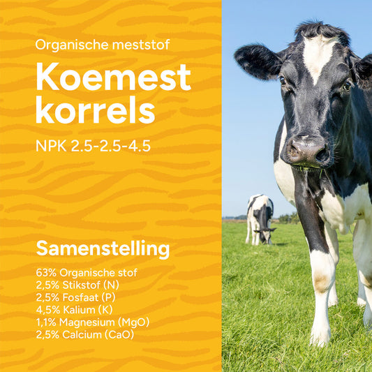  Gedroogde Koemestkorrels - Cow Manure 18 Kg