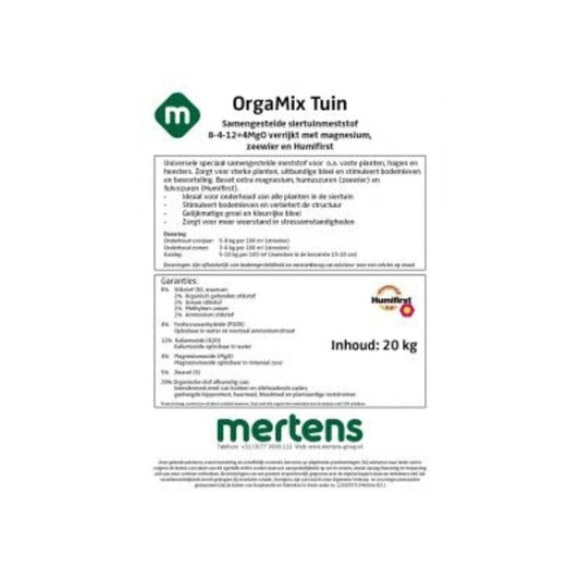  OrgaMix Tuin 20kg | Siertuinmeststof