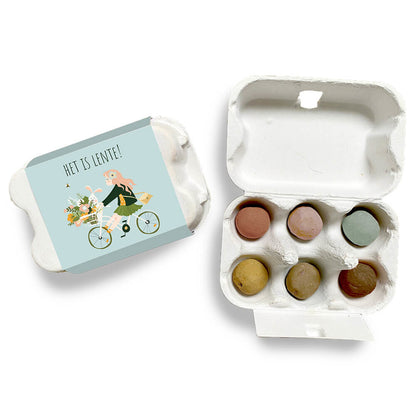  Cadeau Eierdoosje 'Het Is Lente' - 6 Zaadbolletjes