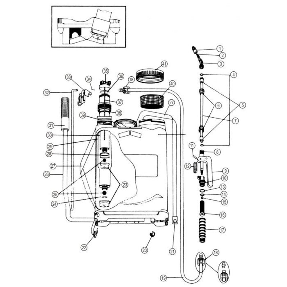 Talen Tools Rugspuit Professioneel12L - Zuurbestendig