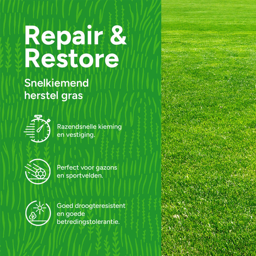  Repair & Restore - Gazonherstel | Snelkiemend Graszaad