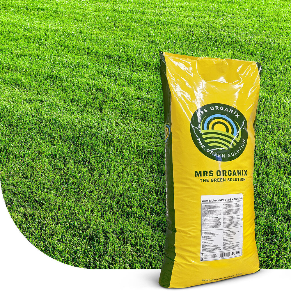 Lawn & Lime - Organische Gazonmest Met Kalk | 20 Kg - 250 M²