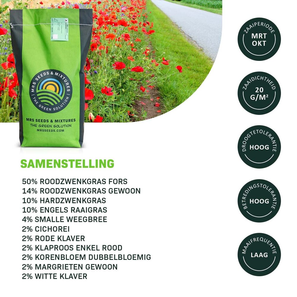  Roadside Bloom - Graszaad | Kleurrijke Bermen