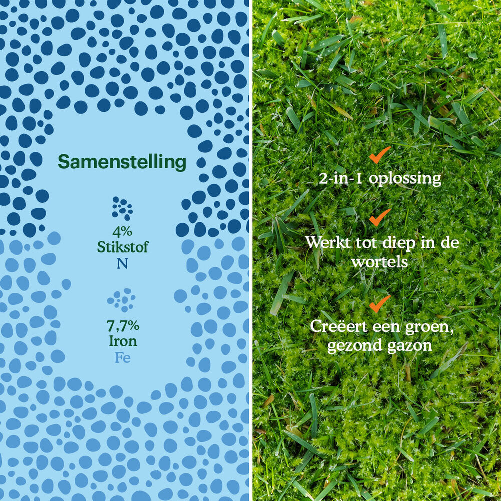 Moss Control - Gazonmeststof + Mosdoder - 3 Kg
