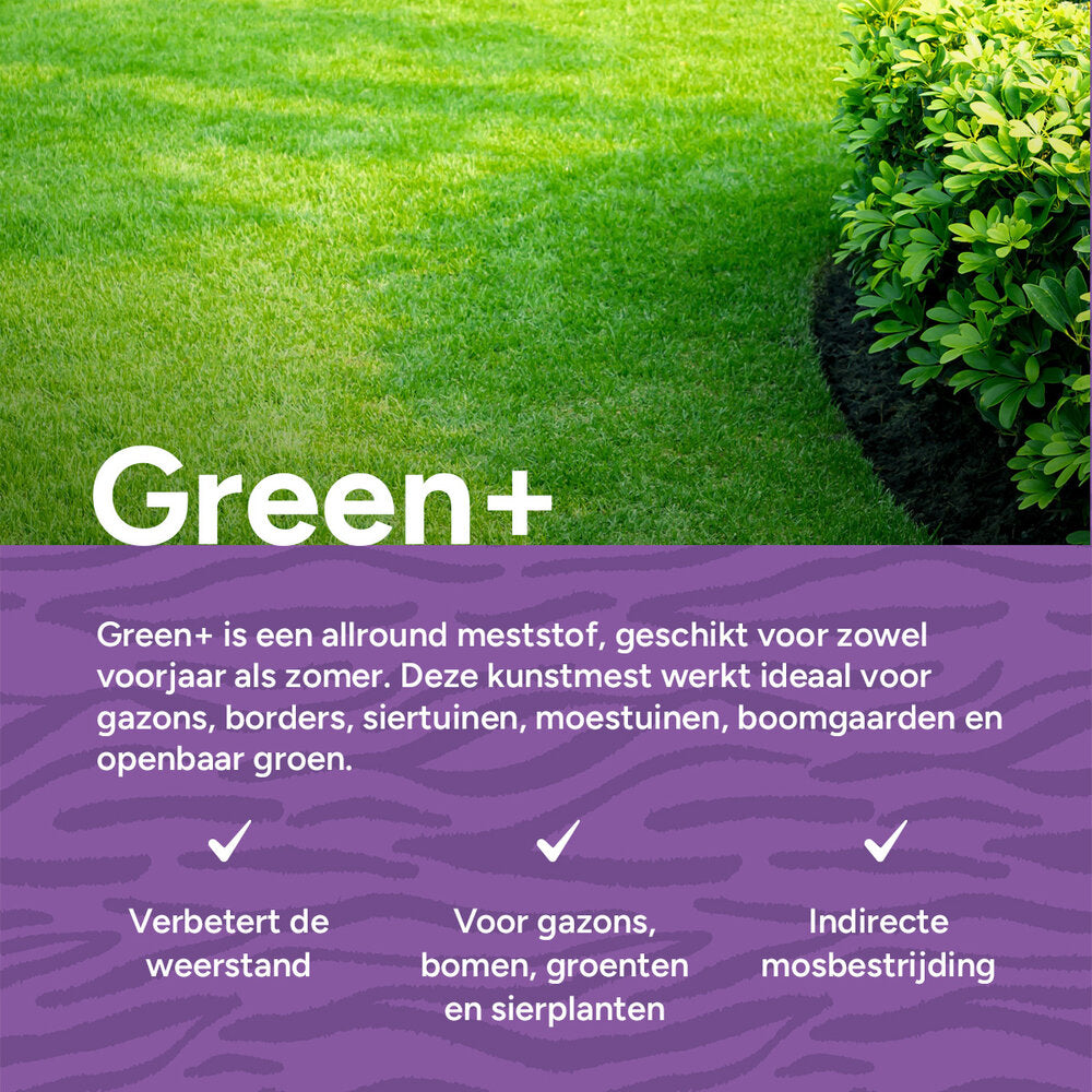  Green+ Extra Groen & Anti Mos | 20KG-500m2