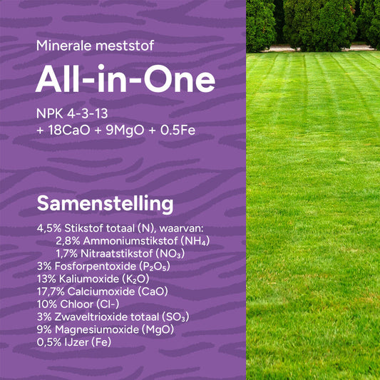  All-in-One - Gazonmest Met Kalk | 20KG-500m2