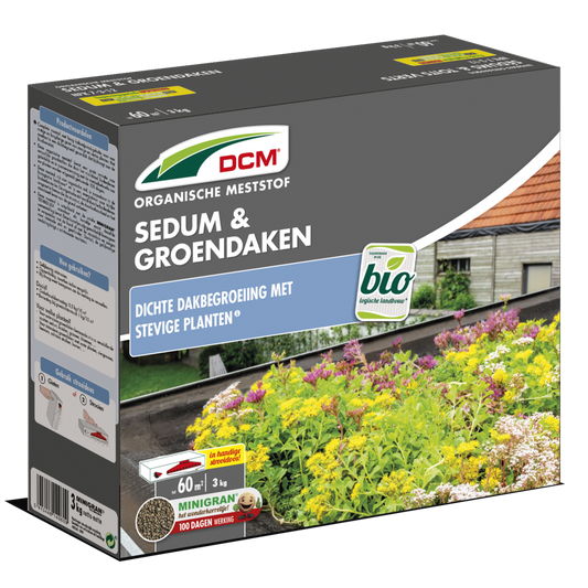 DCM Sedum & Groendaken Meststof 3KG - 60m²
