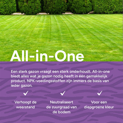  All-in-One - Gazonmest Met Kalk | 20KG-500m2