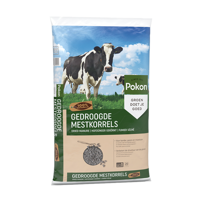 Pokon Gedroogde Koemestkorrels - 20kg