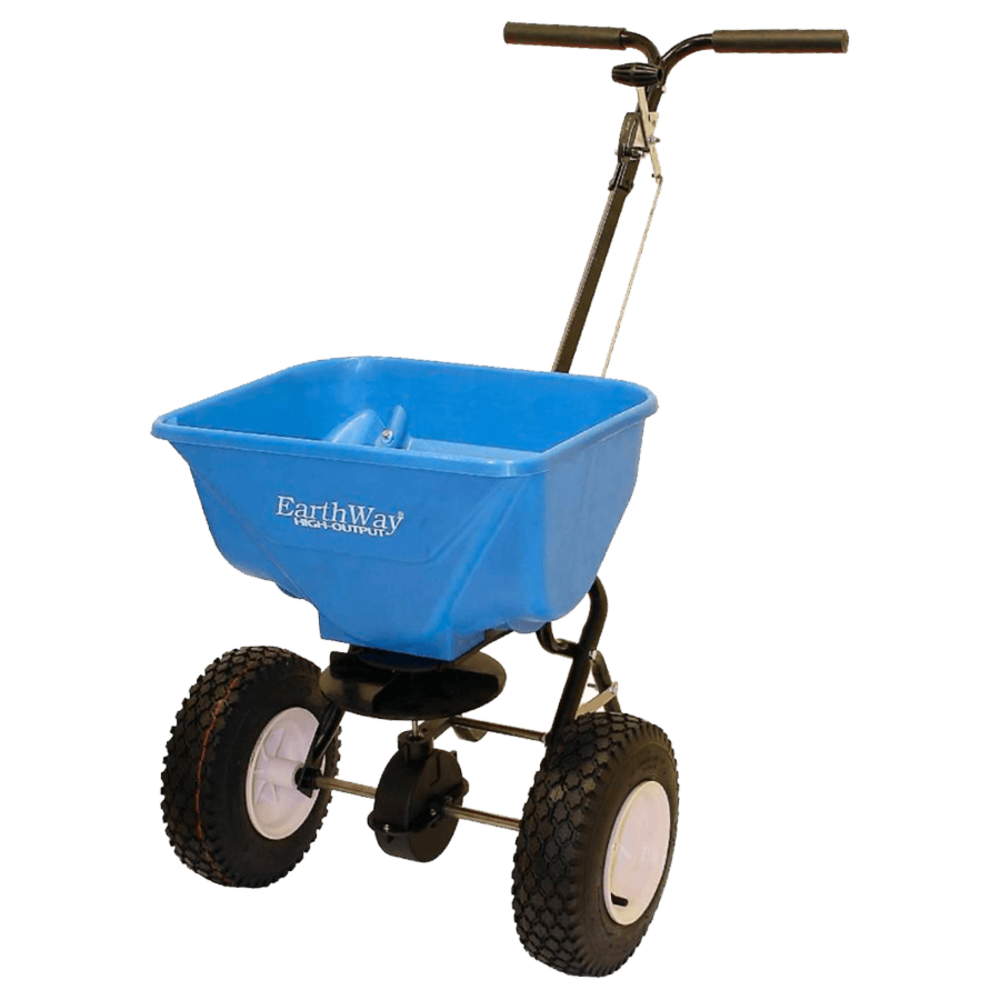  2130 Zout- Meststofstrooier Duwmodel 30 Liter - Blauw