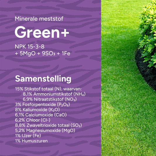  Green+ Extra Groen & Anti Mos | 20KG-500m2