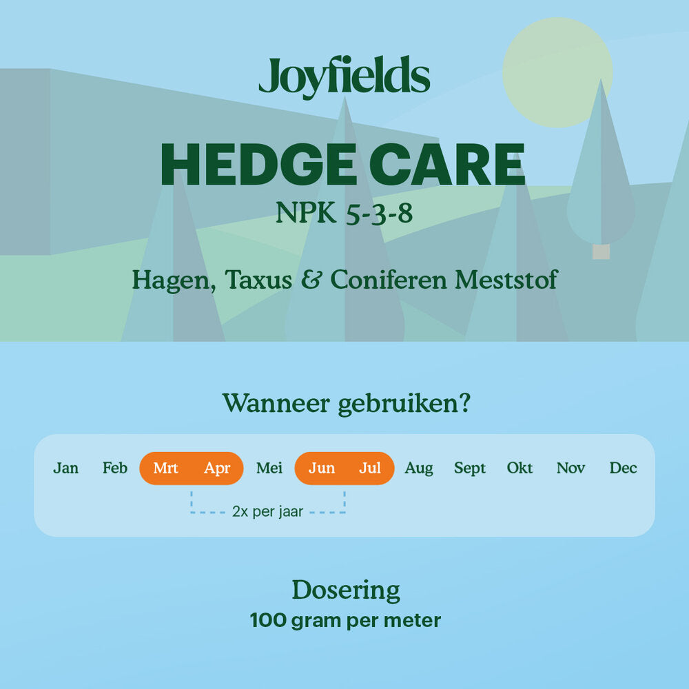  Hedge Care – Hagen, Taxus & Coniferen Meststof - 3 Kg