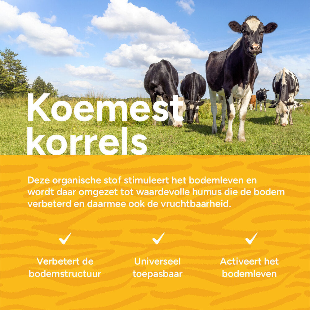  Gedroogde Koemestkorrels - Cow Manure 18 Kg