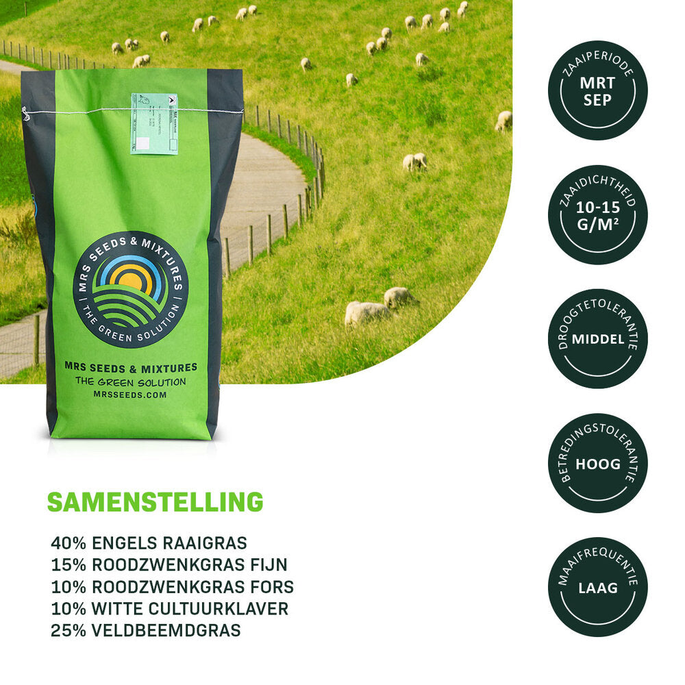  Dijken 1 - 15 Kg | Smakelijk Gras Voor Beweiding