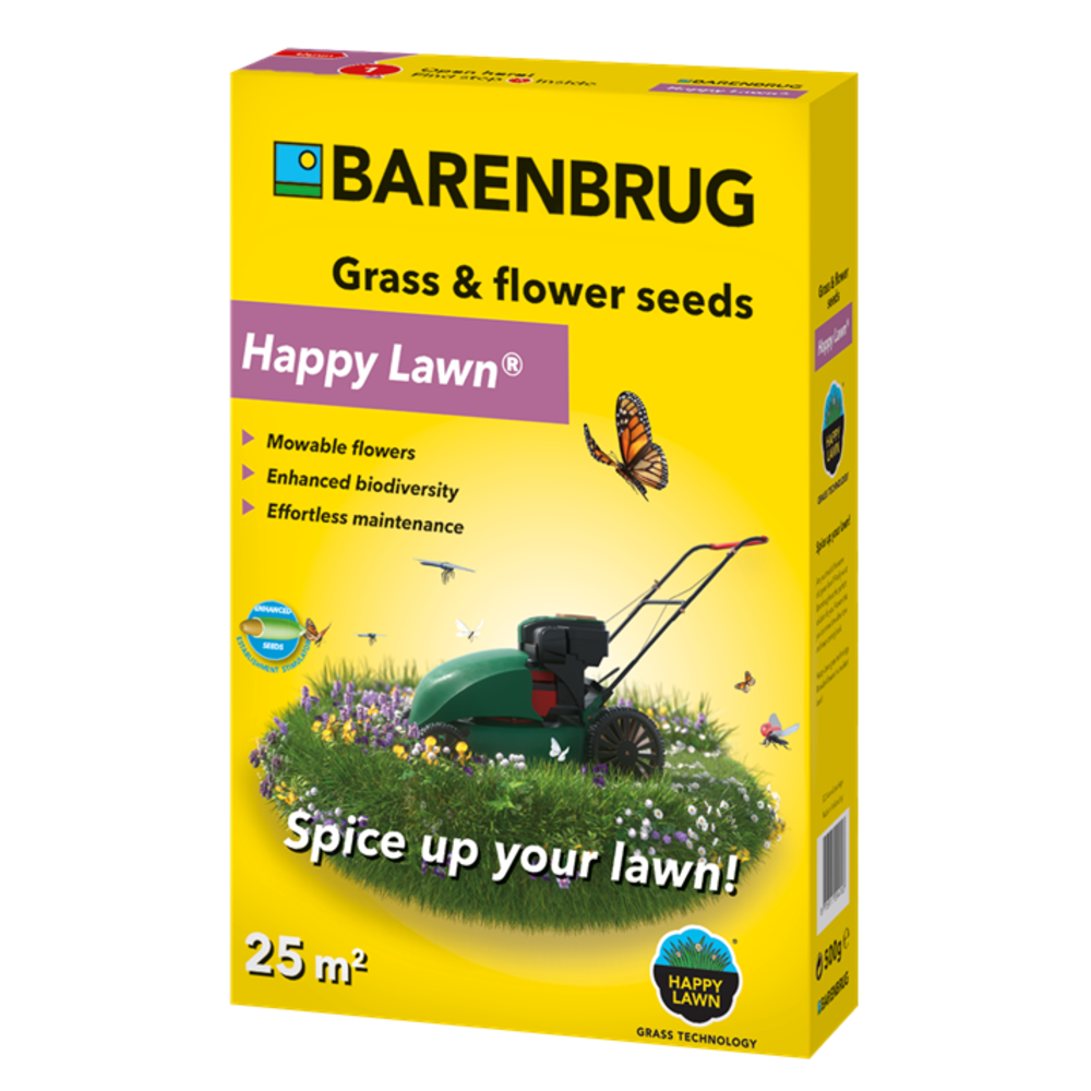  Happy Lawn - Maaibare Bloemen Met Graszaad