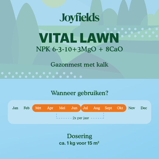  Vital Lawn - Gazonmest Met Kalk - 3 Kg