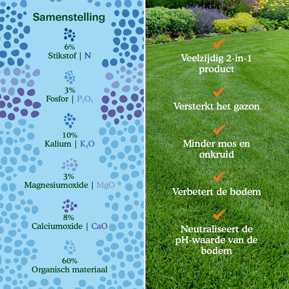  Vital Lawn - Gazonmest Met Kalk - 3 Kg
