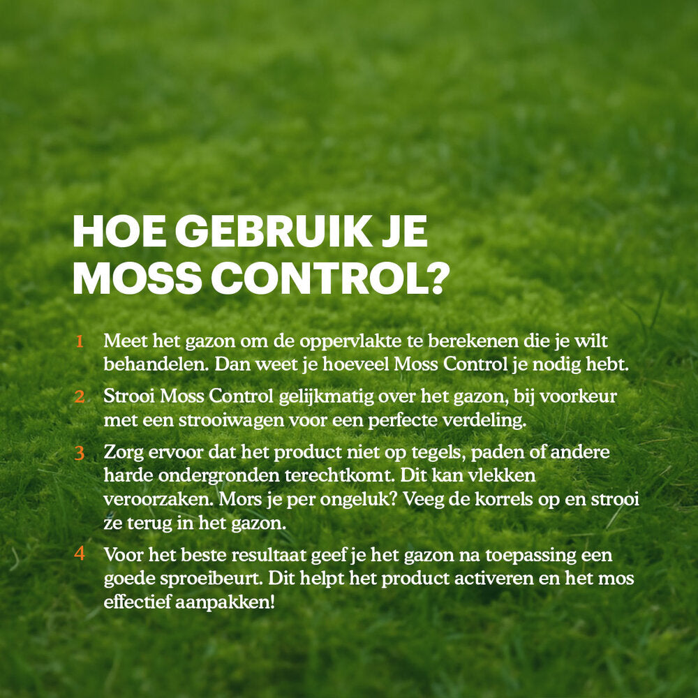  Moss Control - Gazonmeststof + Mosdoder - 3 Kg